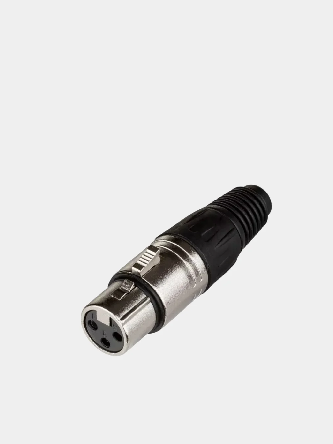 Черный акустический разъём XLR, 3-х контактный (мама) (У)