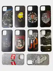 Серый меланж чехол для iPhone 12, 12 Pro, 12 Pro Max, 11, XR, силикон с картинкой / рисунком