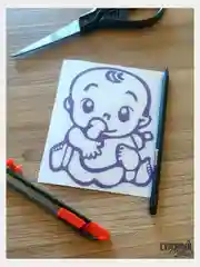 Лялька, наклейка на авто