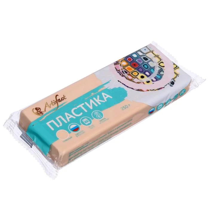 Пластика - полимерная глина 250 г, телесный