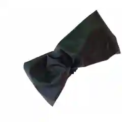 Черный повязка на голову из экокожи,на резинке