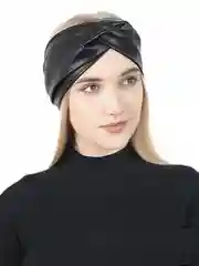 Повязка на голову из экокожи,на резинке