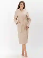 Халат банный вафельный, Бежевый