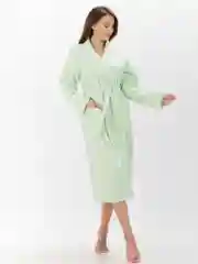 Халат банный вафельный, Фисташка