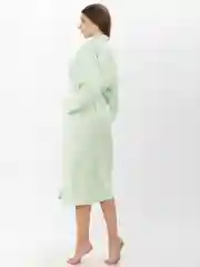 Халат банный вафельный, Фисташка