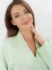 Халат банный вафельный, Фисташка