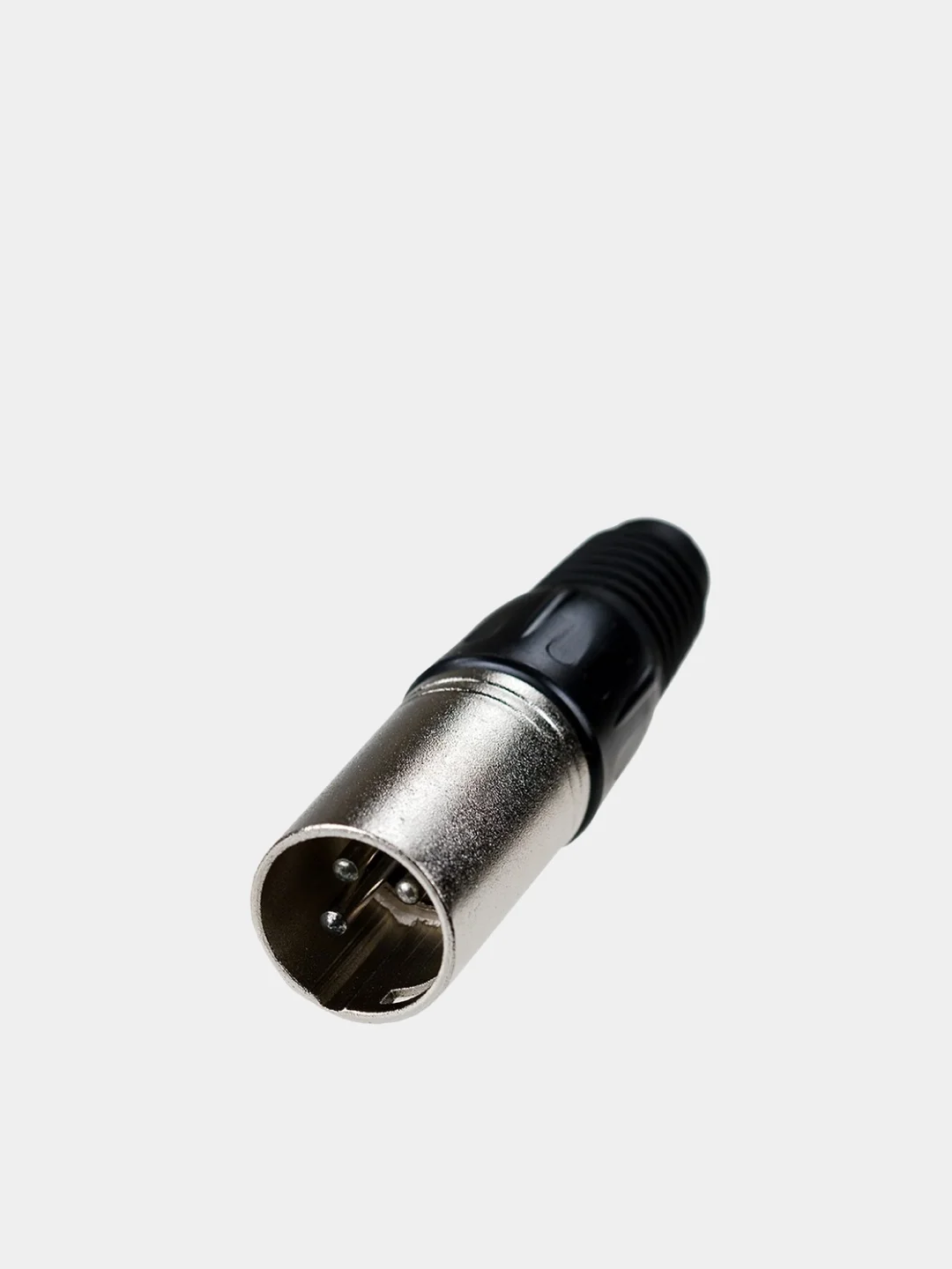 Черный акустический разъём XLR, 3-х контактный (папа) (У)