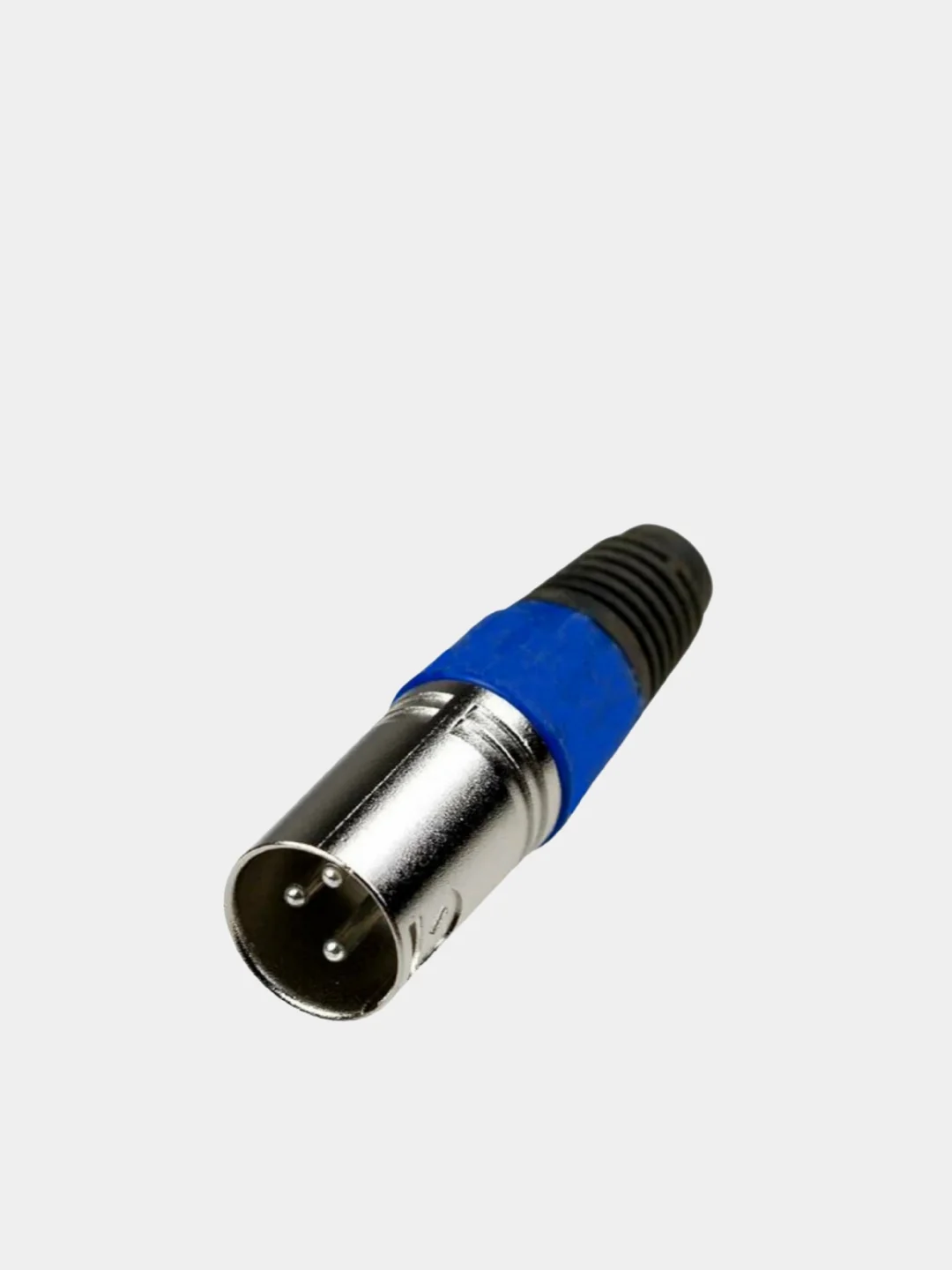 Синий акустический разъём XLR, 3-х контактный (папа) (У)