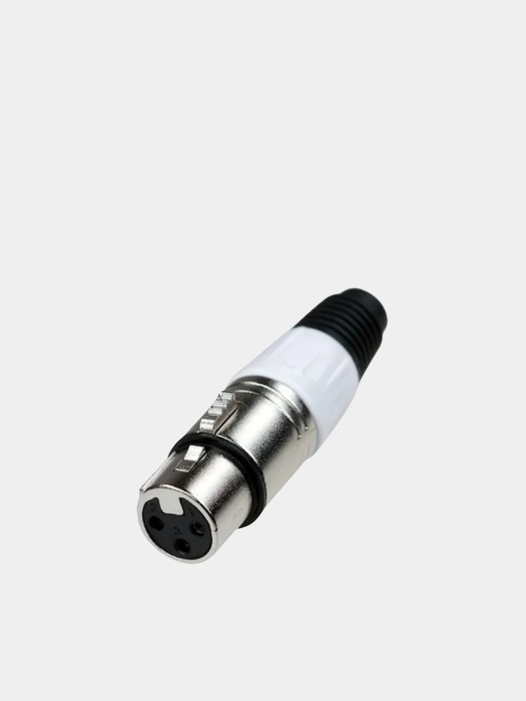 Белый акустический разъём XLR, 3-х контактный (мама) (У)