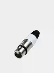 Белый акустический разъём XLR, 3-х контактный (мама) (У)