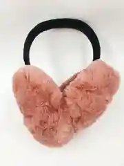 Бежевый меланж меховые наушники / Цвета внутри / Теплые наушники / Головной убор