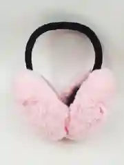 Розовый меховые наушники / Цвета внутри / Теплые наушники / Головной убор