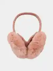 Бежевый меланж меховые наушники / Цвета внутри / Теплые наушники / Головной убор
