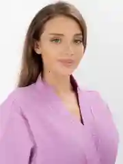 Халат банный вафельный, Сирень