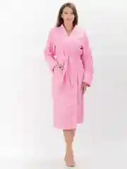 Халат банный вафельный, Розовый