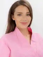 Халат банный вафельный, Розовый