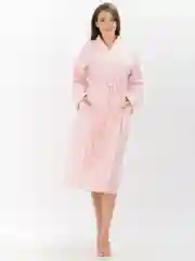 Халат банный вафельный, Персик