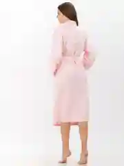 Халат банный вафельный, Персик