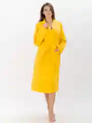 Халат банный вафельный, Желтый