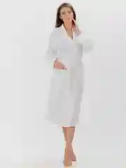 Халат банный вафельный, Белый