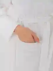 Халат банный вафельный, Белый