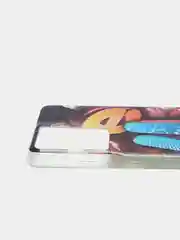 Голубой чехол для Samsung G998F/S21 Ultra силиконовый с рисунком