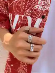 Мужские кольца, 3 штуки, подарок, на новый год