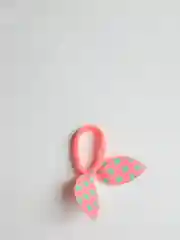 Коралловый резинка для волос "Ушки"