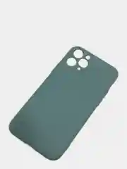 Зеленый силиконовый чехол с шёлковым покрытием для Apple iPhone X, XR, XS MAX, 11 Pro, 11 Pro Max