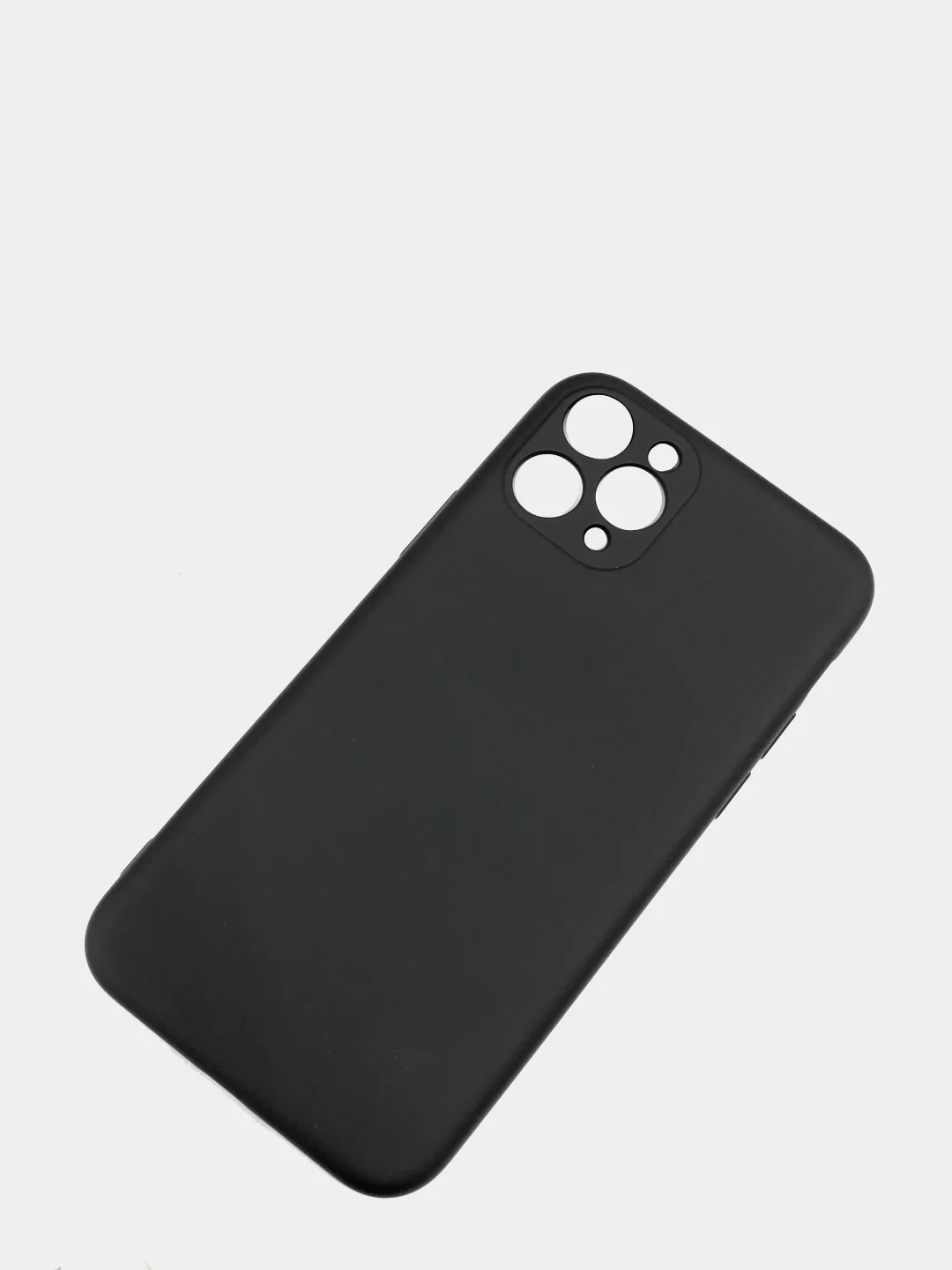 Черный силиконовый чехол с шёлковым покрытием для Apple iPhone X, XR, XS MAX, 11 Pro, 11 Pro Max