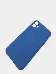 Синий силиконовый чехол с шёлковым покрытием для Apple iPhone X, XR, XS MAX, 11 Pro, 11 Pro Max