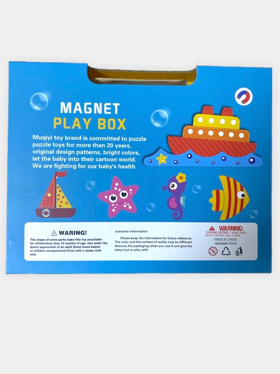 Магнитный конструктор/ Развивающая магнитная коробка для детей/ Magnet Play Box