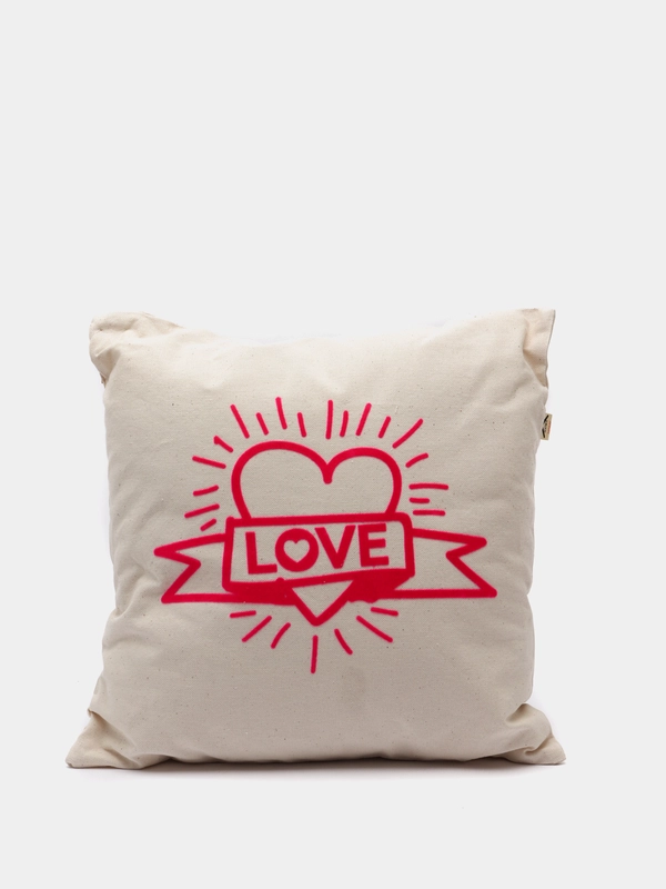Подушка декоративная МАТЕХ "LOVE STORY", 40 х 40 х 15 см
