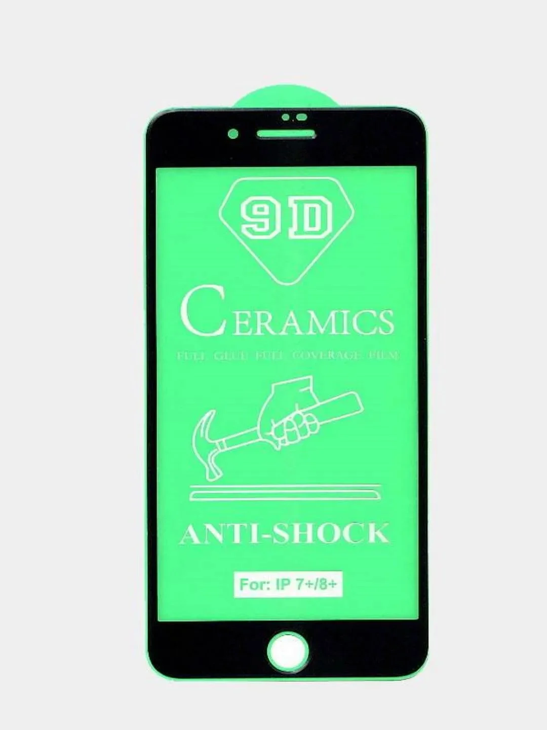 Гибкое защитное стекло CERAMICS 9D для Iphone 7+ / 8+