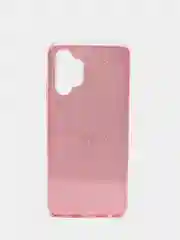 Розовый чехол силиконовый с блестками для Samsung Galaxy A32 4G