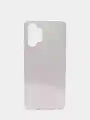 Серебряный чехол силиконовый с блестками для Samsung Galaxy A32 4G