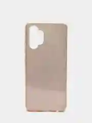 Золотой чехол силиконовый с блестками для Samsung Galaxy A32 4G