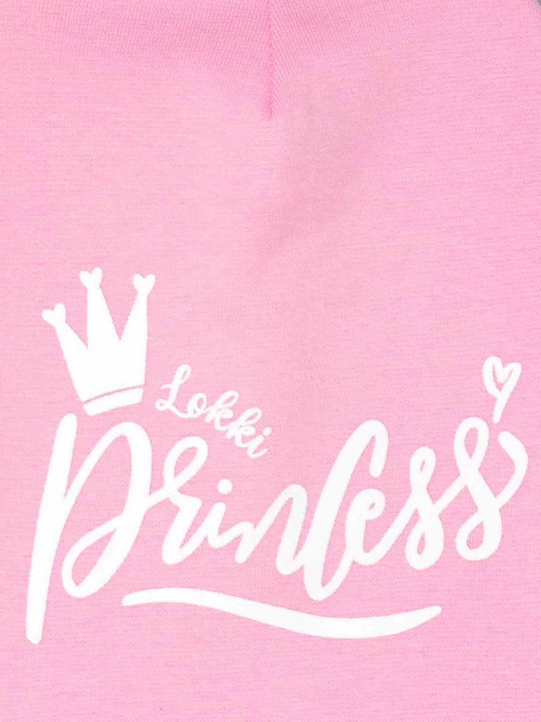 Розовый шапка для девочки LOKKI, 2161-116, Princess