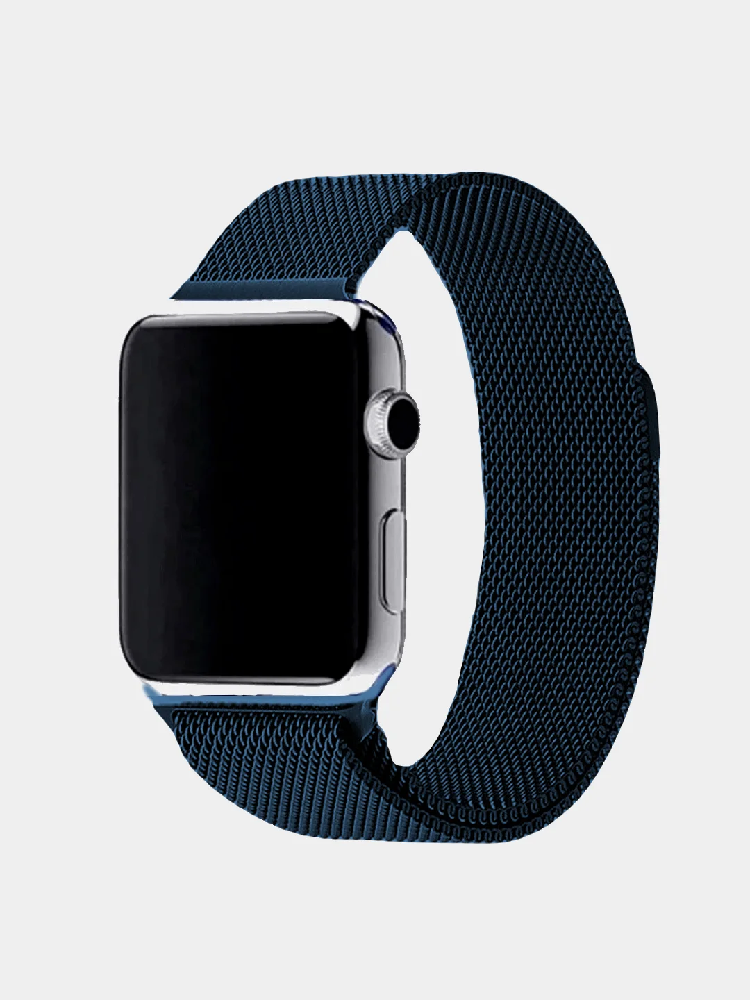 Темно-синий ремешок Миланская петля Apple Watch 1, 2, 3, 4, 5, 6, SE, 7,  38, 40, 41, 42, 44, 45 мм