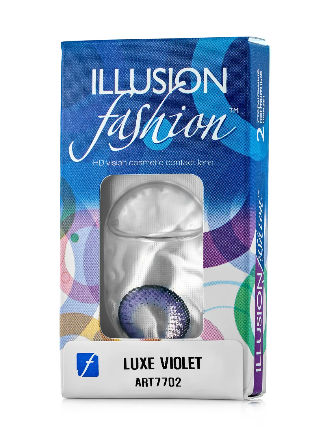 Зеленый цветные контактные линзы ILLUSION fashion Luxe, 2 шт, 8,6, 1 месяц
