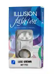 Зеленый цветные контактные линзы ILLUSION fashion Luxe, 2 шт, 8,6, 1 месяц