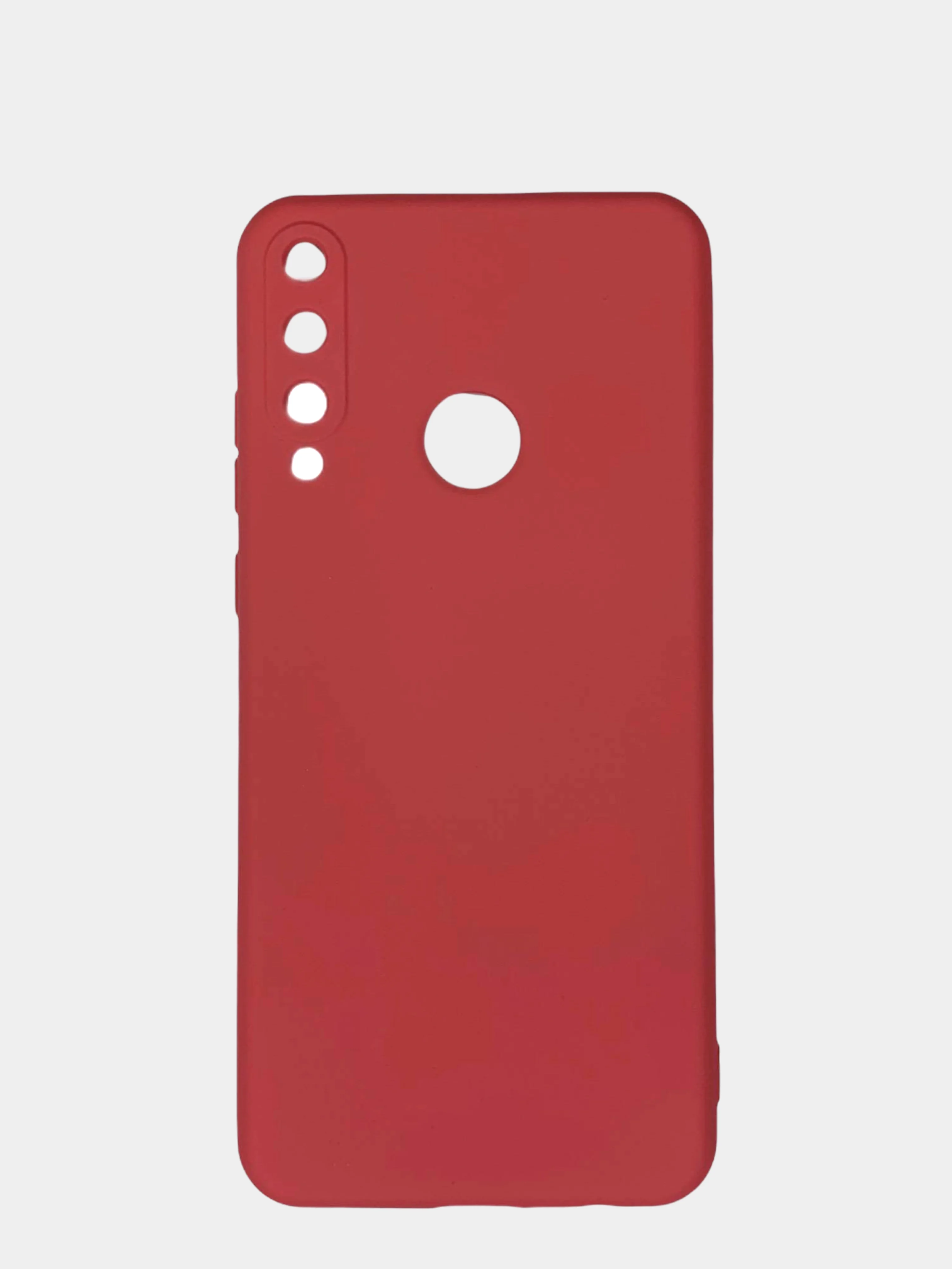 Терракотовый чехол Huawei Y6P (Хуавей У6П), силиконовый, цветной, матовый, с подкладом из микрофибры