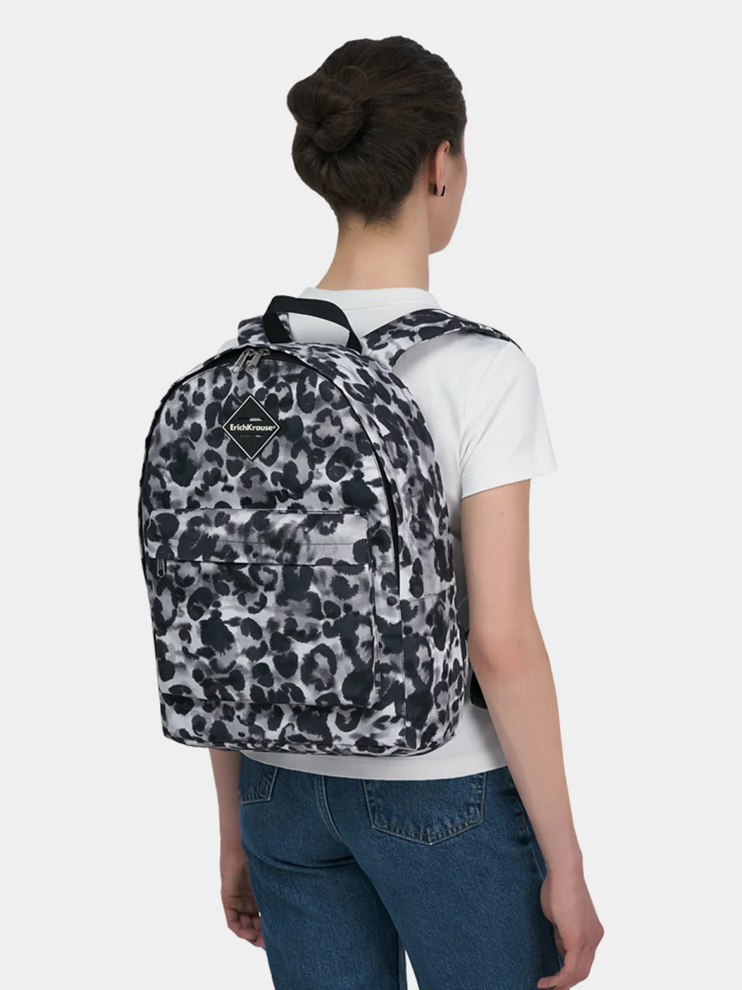 Рюкзак женский ErichKrause "EasyLine. Grey Leopard", 17 л