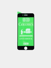 Защитное гибридное стекло Ceramic для iPhone 6/6s белое и черное