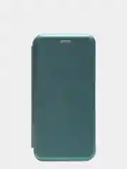 Зеленый чехол-книжка для Samsung A41 2020/ A415 F, горизонтальный, на магните