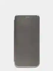 Серебряный чехол книжка Huawei Honor 10X Lite горизонтальная на магните