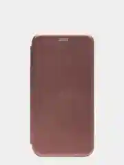 Багровый чехол-книжка на Huawei P40 Lite, на магните