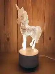 Мятный ночник светодиодный LED, 3D
