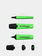 Текстмаркер ErichKrause "Visioline V-12", зеленый