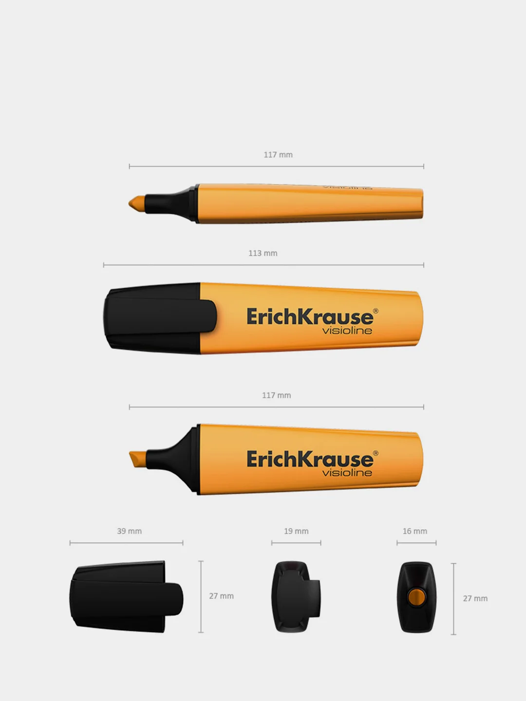 Текстмаркер ErichKrause, оранжевый